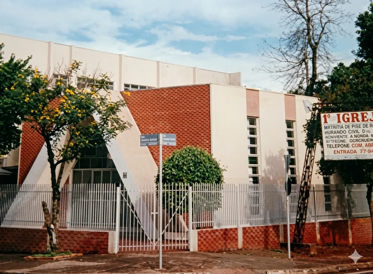Fachada da PIB Foz — Anos 70
